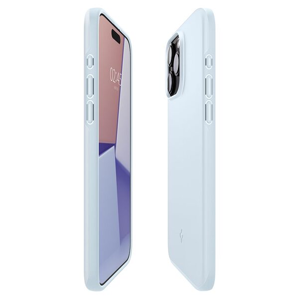 Spigen® Thin Fit για iPhone 15 Pro: Υπερ-Λεπτή, Ανθεκτική και Εύκαμπτη Θήκη (1,55mm), από Premium Πλαστικό – Mutte Blue - Image 7
