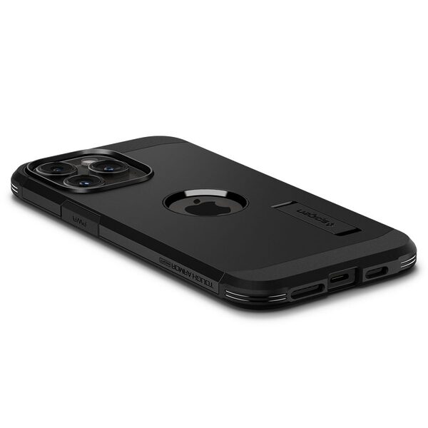 Spigen® Tough Armor Mag για iPhone 15 Pro: Υβριδική Θήκη MagSafe με Πιστοποίηση Αντοχής MIL-STD 810G-516.6, Ενσωματωμένη Βάση – Black - Image 7