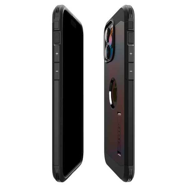 Spigen® Tough Armor Mag για iPhone 15 Pro: Υβριδική Θήκη MagSafe με Πιστοποίηση Αντοχής MIL-STD 810G-516.6, Ενσωματωμένη Βάση – Black - Image 8