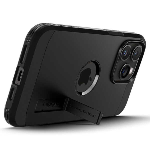 Spigen® Tough Armor Mag για iPhone 15 Pro Max: Υβριδική Θήκη MagSafe με Πιστοποίηση Αντοχής MIL-STD 810G-516.6, Ενσωματωμένη Βάση – Black - Image 6