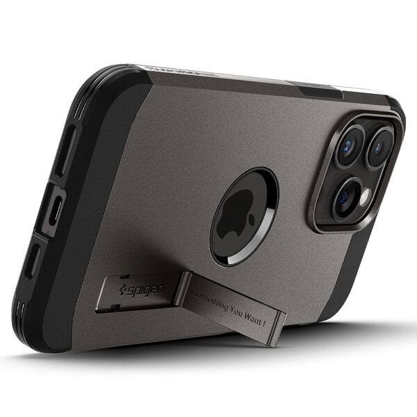 Spigen® Tough Armor Mag για iPhone 15 Pro Max: Υβριδική Θήκη MagSafe με Πιστοποίηση Αντοχής MIL-STD 810G-516.6, Ενσωματωμένη Βάση – GunMettal - Image 6