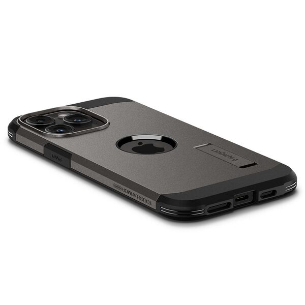 Spigen® Tough Armor Mag για iPhone 15 Pro Max: Υβριδική Θήκη MagSafe με Πιστοποίηση Αντοχής MIL-STD 810G-516.6, Ενσωματωμένη Βάση – GunMettal - Image 7