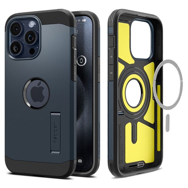 Spigen® Tough Armor Mag για iPhone 15 Pro: Υβριδική Θήκη MagSafe με Πιστοποίηση Αντοχής MIL-STD 810G-516.6