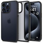 Spigen® Ultra Hybrid για iPhone 15 Pro Max: Θήκη από TPU & Πολυκαρμπονικό με Πιστοποίηση Αντοχής MIL-STD 810G-516.6 – Frost Black
