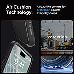Spigen® Ultra Hybrid για iPhone 15 Pro Max: Θήκη από TPU & Πολυκαρμπονικό με Πιστοποίηση Αντοχής MIL-STD 810G-516.6 – Frost Black - Image 8