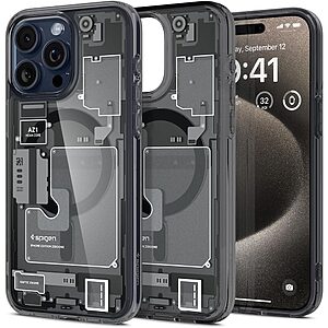 Spigen® Ultra Hybrid Mag για iPhone 15 Pro Max: Θήκη MagSafe από Ανθεκτική Σιλικόνη με Πιστοποίηση Αντοχής MIL-STD 810G-516.6 – Zero One