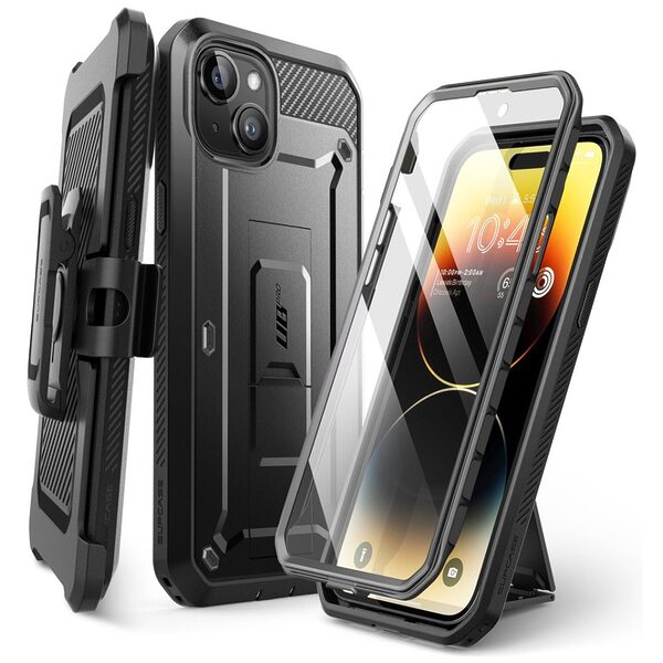 SUPCASE® Unicorn Beetle 360° Pro: Θήκη iPhone 15 με Πρόσοψη Οθόνης