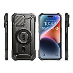 Θήκη SUPCASE® Unicorn Beetle MAG XT για iPhone 15 Pro Max με Προστατευτικό Κάλυμμα Κάμερας, Βάση Στήριξης & Κλιπ Ζώνης MagSafe - Black - Image 3