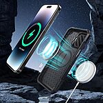 Θήκη SUPCASE® Unicorn Beetle MAG XT για iPhone 15 Pro Max με Προστατευτικό Κάλυμμα Κάμερας, Βάση Στήριξης & Κλιπ Ζώνης MagSafe - Black - Image 6