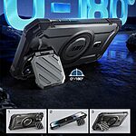 Θήκη SUPCASE® Unicorn Beetle MAG XT για iPhone 15 Pro Max με Προστατευτικό Κάλυμμα Κάμερας, Βάση Στήριξης & Κλιπ Ζώνης MagSafe - Black - Image 7
