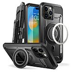 SUPCASE® Unicorn Beetle PRO MAG για iPhone 15 Pro Max: Θήκη MagSafe με Αμερικάνικη Στρατιωτική Πιστοποίηση Αντοχής MIL-STD 810G-516.6 - Black