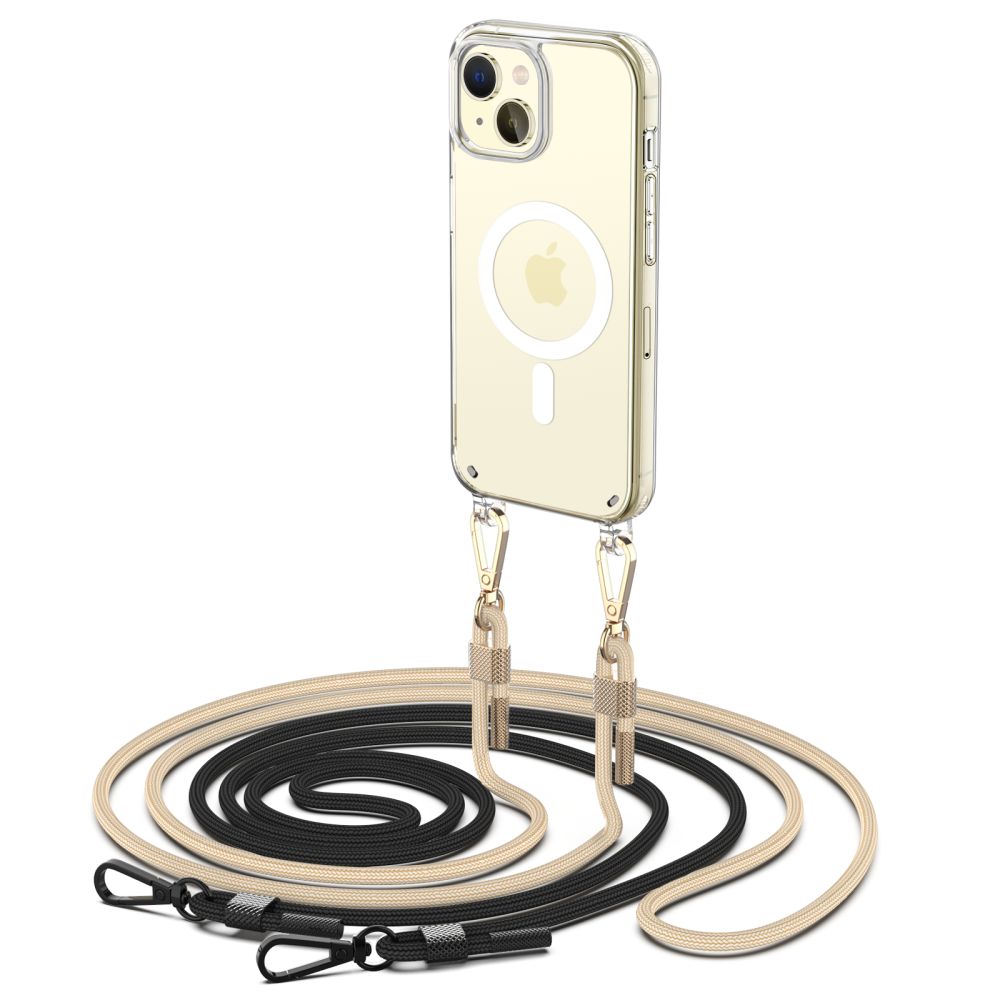 Θήκη Tech-Protect FlexAir Chain Magsafe για iPhone 15 - με 2 x Αποσπώμενα Λουράκια - Μαύρη / Μπεζ Θήκη Tech-Protect FlexAir Chain Magsafe για iPhone 15 - με 2 x Αποσπώμενα Λουράκια - Μαύρη / Μπεζ