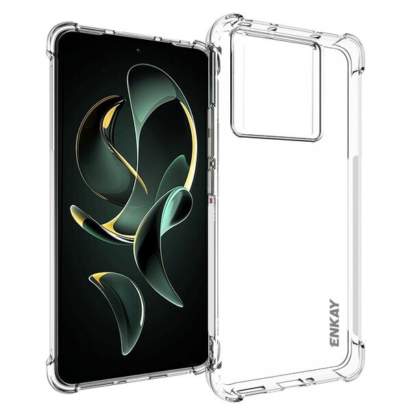 Θήκη Xiaomi 13T 5G / 13T Pro 5G ENKAY Enkay Silicone Sockproof Anti-Slip Transparent Πλάτη TPU