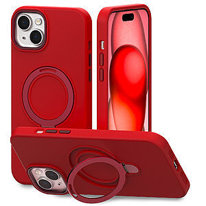 Θήκη Mercury Goospery® Magsafe Standing Silicone για iPhone 14 Plus κόκκινο
