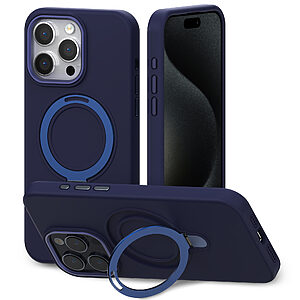 Θήκη Mercury Goospery® Magsafe Standing Silicone για iPhone 14 Pro Max μπλε