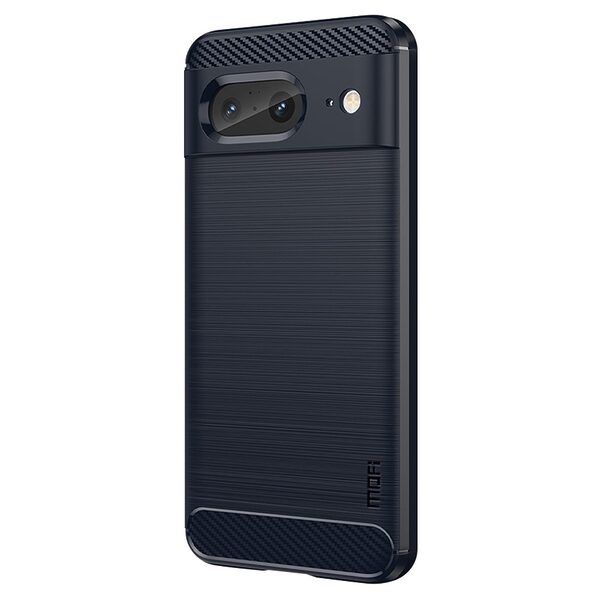 Θήκη Google Pixel 8 MOFI Brushed V2 TPU Carbon Πλάτη μπλε