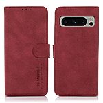 Θήκη Google Pixel 8 Pro KHAZNEH Litchi Retro Texture Leather με βάση στήριξης