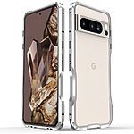 Θήκη Google Pixel 8 Pro LUPHIE Προστατευτικό Premium v2 Μεταλλικό bumper και ειδικό κλείδωμα με βίδες ασημί