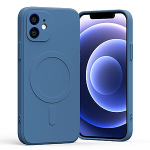 Θήκη Mercury Goospery® Semi Silicon MagSafe για iPhone 12 μπλε