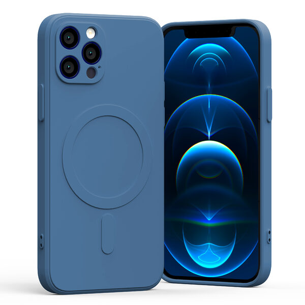 Θήκη Mercury Goospery® Semi Silicon MagSafe για iPhone 12 Pro μπλε