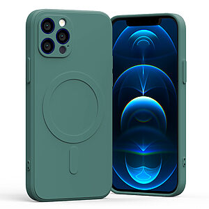 Θήκη Mercury Goospery® Semi Silicon MagSafe για iPhone 12 Pro πράσινο