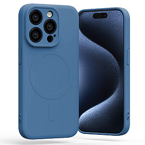 Θήκη Mercury Goospery® Semi Silicon MagSafe για iPhone 14 Pro μπλε