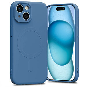Θήκη Mercury Goospery® Semi Silicon MagSafe για iPhone 15 μπλε