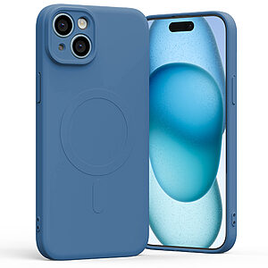 Θήκη Mercury Goospery® Semi Silicon MagSafe για iPhone 15 Plus μπλε