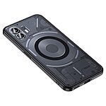 Θήκη Nothing Phone (2) Mad Mask Silicone Sockproof Frame συμβατό με MagSafe φορτιστή Transparent Πλάτη TPU μαύρο