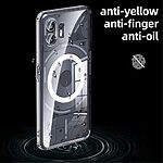 Θήκη Nothing Phone (2) Mad Mask Silicone Sockproof Frame συμβατό με MagSafe φορτιστή Transparent Πλάτη TPU μαύρο - Image 2