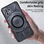 Θήκη Nothing Phone (2) Mad Mask Silicone Sockproof Frame συμβατό με MagSafe φορτιστή Transparent Πλάτη TPU μαύρο - Image 3
