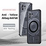 Θήκη Nothing Phone (2) Mad Mask Silicone Sockproof Frame συμβατό με MagSafe φορτιστή Transparent Πλάτη TPU μαύρο - Image 5