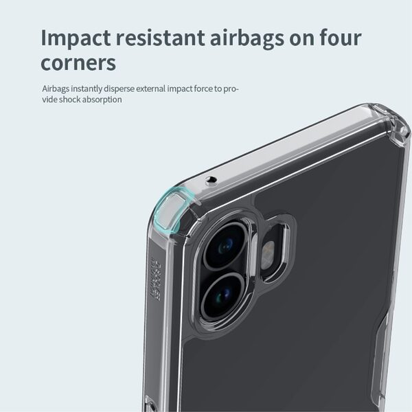 Θήκη Nothing Phone (2) NiLLkin Nature Pro Series Silicone Sockproof Transparent Πλάτη TPU - Image 5