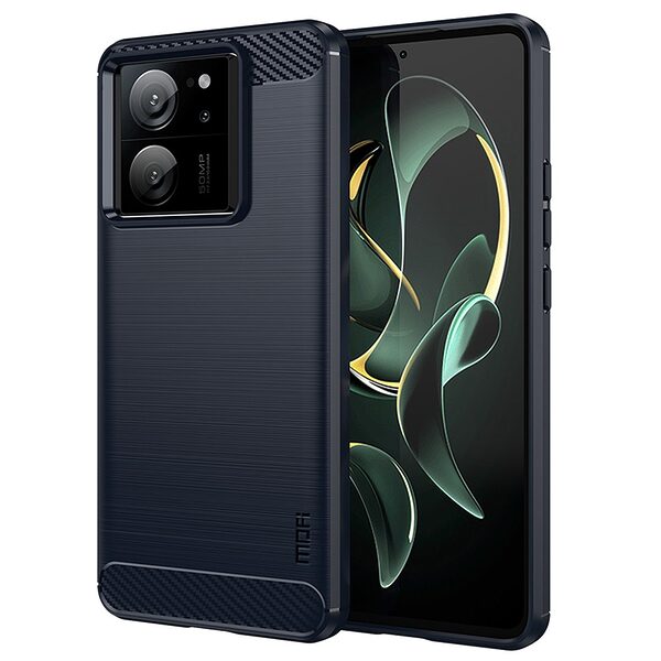 Θήκη Xiaomi 13T 5G / 13T Pro 5G MOFI Brushed V2 TPU Carbon Πλάτη μπλε