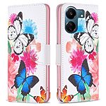 Θήκη Xiaomi Redmi 13C / Poco C65 OEM Vivid Butterflies με βάση στήριξης