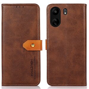 Θήκη Xiaomi Redmi 13C / Poco C65 KHAZNEH Leather Wallet Golden Clasp με βάση στήριξης