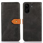 Θήκη Xiaomi Redmi 13C / Poco C65 KHAZNEH Leather Wallet Golden Clasp με βάση στήριξης