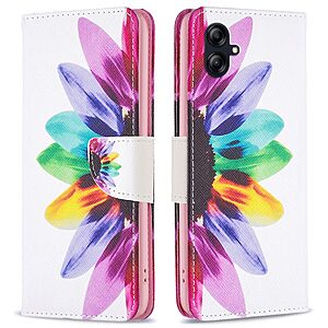 Θήκη Samsung Galaxy A04e / F04 OEM Colorful Petals με βάση στήριξης
