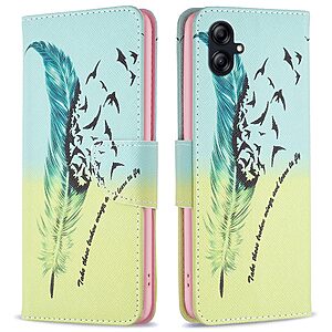 Θήκη Samsung Galaxy A04e / F04 OEM Feather & Birds με βάση στήριξης