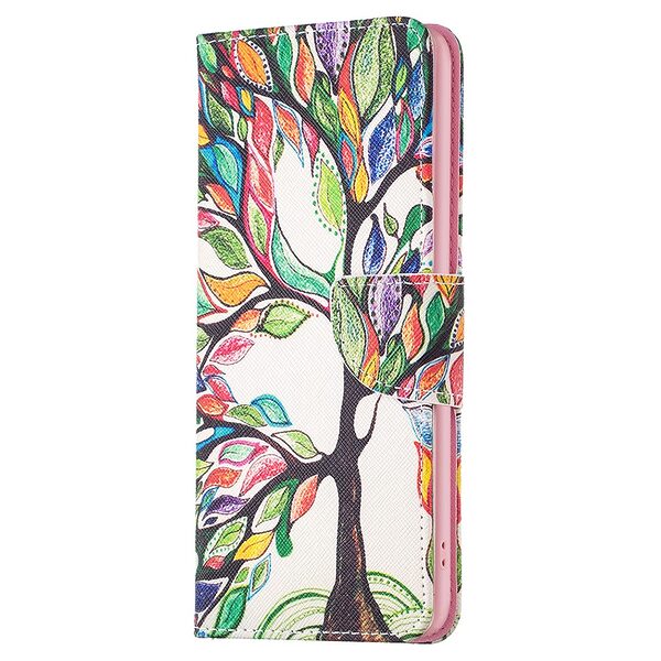 Θήκη Samsung Galaxy M34 5G OEM Colorized Tree με βάση στήριξης, υποδοχές καρτών και μαγνητικό κούμπωμα Flip Wallet από συνθετικό δέρμα και TPU - Image 5