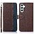 Θήκη Samsung Galaxy M34 5G KHAZNEH Litchi Retro V3 Texture Leather με βάση στήριξης