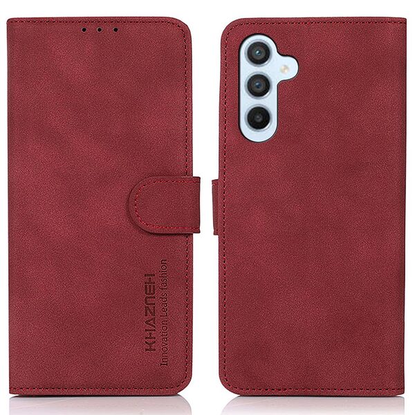 Θήκη Samsung Galaxy M34 5G KHAZNEH Litchi Retro Texture Leather με βάση στήριξης