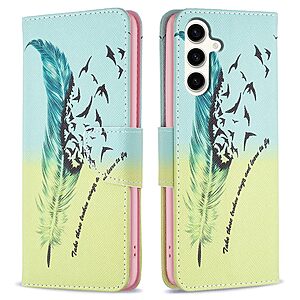 Θήκη Samsung Galaxy S23 FE 5G OEM Feather & Birds με βάση στήριξης
