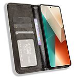 υποδοχή καρτών και μαγνητικό κούμπωμα Flip Wallet από συνθετικό δέρμα και TPU μαύρο