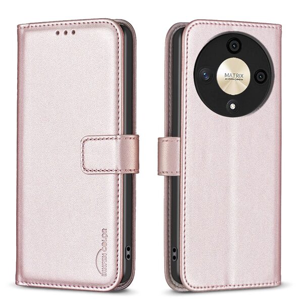 Θήκη Honor Magic6 Lite 5G BINFEN COLOR Leather Wallet series 12 με βάση στήριξης