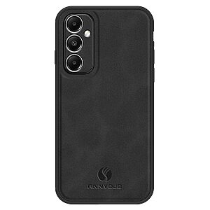 Θήκη Samsung Galaxy A05s ANNYOJO Magnetic Leather πλάτη με ενσωματωμένο μαγνήτη και υποστήριξη μαγνητικής βάσης από συνθετικό δέρμα TPU μαύρο