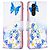 Θήκη Samsung Galaxy A05s OEM Blue Butterfly & Flowers με βάση στήριξης