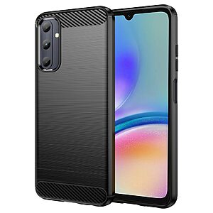 Θήκη Samsung Galaxy A05s Mad Mask Brushed TPU Carbon Πλάτη μαύρο