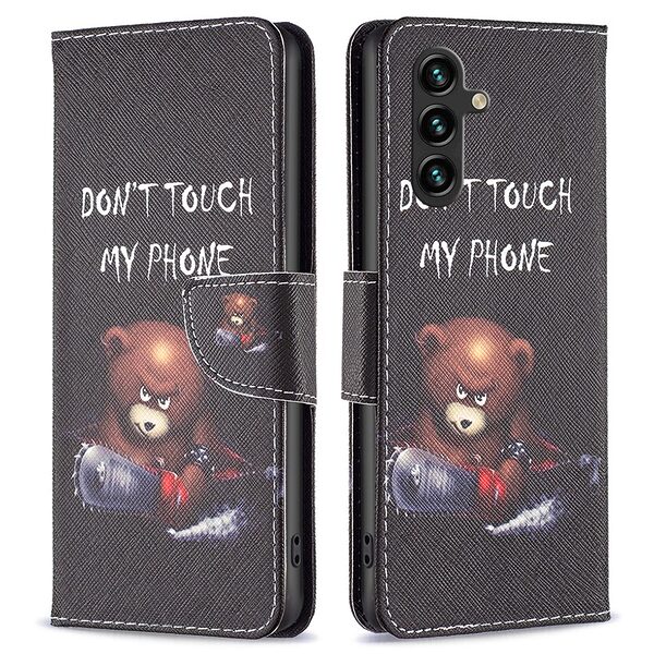 Θήκη Samsung Galaxy A15 4G / A15 5G OEM Angry bear with chainsaw με βάση στήριξης