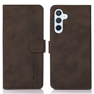 Θήκη Samsung Galaxy A15 4G / A15 5G KHAZNEH Litchi Retro Texture Leather με βάση στήριξης